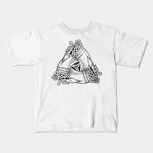 odin's horns symbol Kids T-Shirt